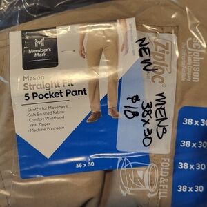 Mason Straight Fit 5 Pocket Pant - Tan